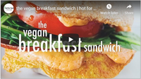 the vegan breakfast sandwich | hot for food