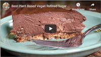 Best Plant Based Vegan Refined Sugar Free Chocolate Cheesecake: