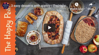 3 easy desserts with apples | The Happy Pear Vegan