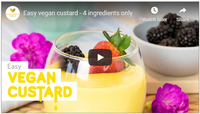 Easy vegan custard - 4 ingredients only