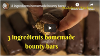 3 ingredients homemade bounty bars\/\/ VEGAN\/\/ Oil free