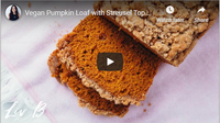 Vegan Pumpkin Loaf with Streusel Topping