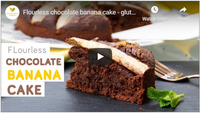 Flourless chocolate banana cake - gluten-fee and vegan flourles