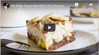 No-Bake Vegan Banoffee Pie (Banana Caramel Pie with Chocolate a