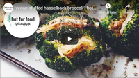 vegan stuffed hasselback broccoli | hot for food