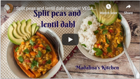 Split peas and lentil dahl recipe\/\/ VEGAN\/\/ Fall recipe\/\/ Oil f