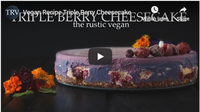Vegan Recipe Triple Berry Cheesecake