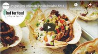 vegan jerk chicken tortilla bowls | hot for food