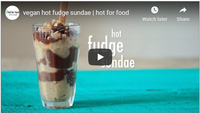 vegan hot fudge sundae | hot for food