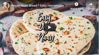 Vegan Naan Bread * Easy Homemade Flatbread * Quick &amp; easy Recip