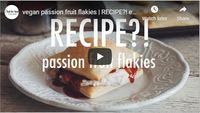vegan passion fruit flakies | RECIPE?! ep #2 (hot for food)
