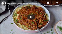 Vegan Bolognese Sauce Recipe | Easy &amp; Healthy Lentil Bolognese