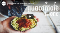 guacamole for one | hot for food