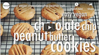 easy vegan chocolate chip peanut butter cookies | hot for food