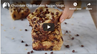 Chocolate Chip Blondies Recipe (Vegan, Gluten-Free)