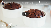 Chocolate Mini Cakes Recipe (Vegan)