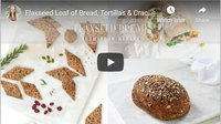 Flaxseed Loaf of Bread, Tortillas &amp; Crackers (1 Ingredient) | V