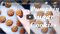 Pumpkin Sugar Cookies | Vegan Quick and Easy!