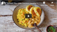 Turmeric Rice With Coconut (Healthy 1-Pot Recipe)