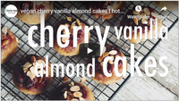 vegan cherry vanilla almond cakes | hot for food