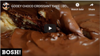 GOOEY CHOCO CROISSANT CAKE | BOSH! | VEGAN