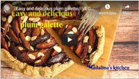 Easy and delicious plum galette\/\/ VEGAN\/\/ Oil free