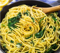 LEMON SPAGHETTI WITH SPINACH (ONE POT)