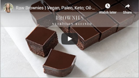 Raw Brownies | Vegan, Paleo, Keto; Oil-Free and Nut-Free option