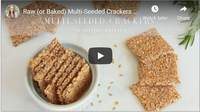 Raw (or Baked) Multi-Seeded Crackers | Vegan, Paleo