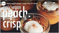 easy vegan peach crisp | hot for food