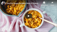 One-Pot Vegan Pumpkin Mac &amp; Cheese | Liv B