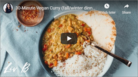 30-Minute Vegan Curry (fall\/winter dinner idea!)