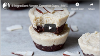 6-Ingredient Vegan Coconut Cups | No-Bake