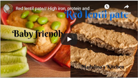Red lentil pate\/\/ High iron, protein and energy\/\/ Baby friendly