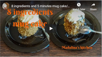 8 ingredients and 5 minutes mug cake\/\/ VEGAN\/\/ Easy\/\/ Gluten fr