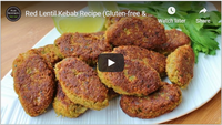 Red Lentil Kebab Recipe (Gluten-free &amp; Dairy-free) | Vegan Keba
