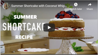 Summer Shortcake with Coconut Whipped Cream