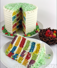 EASY EASTER CHECKERBOARD CAKE