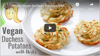 Simple Vegan Duchess Potatoes with Herbs