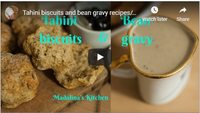 Tahini biscuits and bean gravy recipes\/\/ VEGAN Holidays\/\/ Oil f