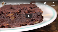 Plant Based Vegan Brownies \/ Refined Sugar, Oil and Gluten Free
