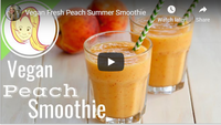 Vegan Fresh Peach Summer Smoothie