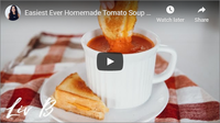 Easiest Ever Homemade Tomato Soup + Grilled Cheese (vegan) | Th