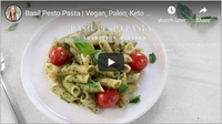 Basil Pesto Pasta | Vegan, Paleo, Keto options