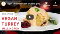 Vegan turkey Wellington &amp; walnut gravy - perfect Christmas dinn