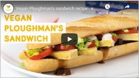Vegan Ploughman&#039;s sandwich recipe - easy and delicious